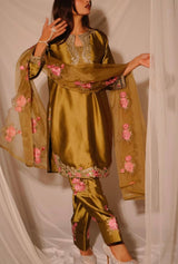 Japan Satin Farshi Party Set – Glamorous Satin Celebration Bundle