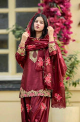Japan Satin Farshi Party Set – Glamorous Satin Celebration Bundle