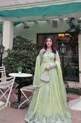 Butterfly Grace Faux Georgette Lehenga Set with Dupatta | Designer Festive Wear