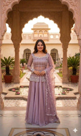 Noor Rangoli Embellished Koti Lehenga Set
