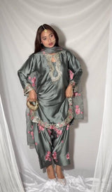 Japan Satin Farshi Party Set – Glamorous Satin Celebration Bundle